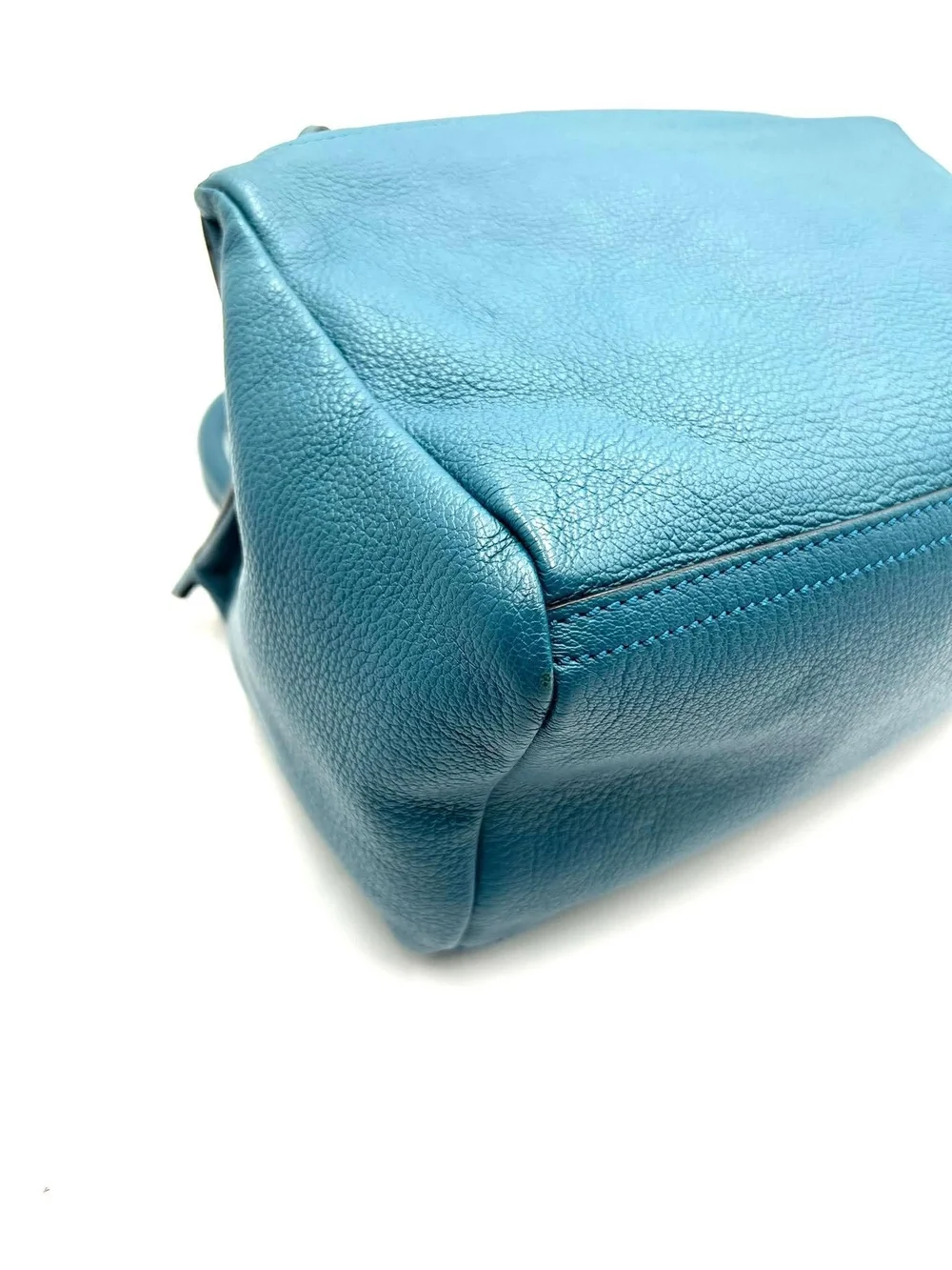 Givenchy Teal Leather Top-Handle Bag